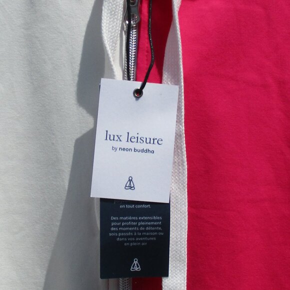 Neon Buddha Colorblock Jacket Lux Leisure Collection Full Zip Pockets Size L NWT - Picture 7 of 11